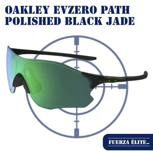 GAFAS OAKLEY EVZERO PATH POLISHED BLACK / JADE IRIDIUM POLARIZED REF OO9308-08