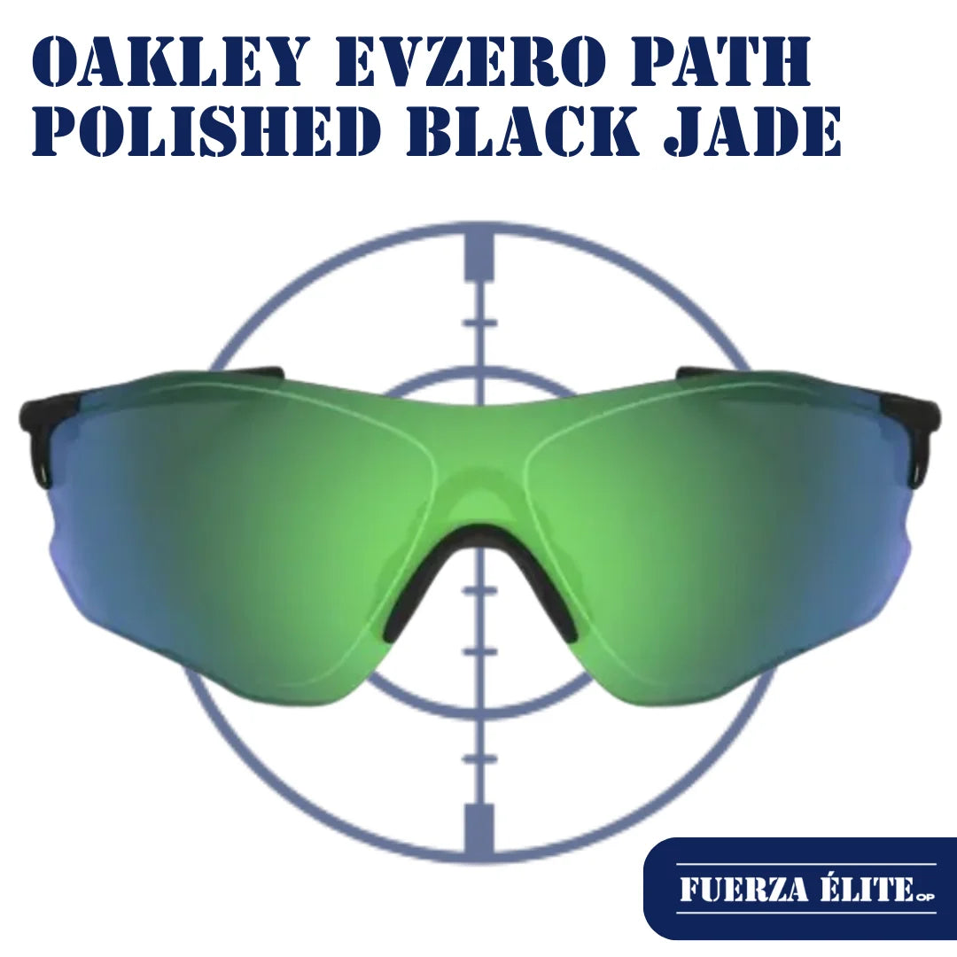 GAFAS OAKLEY EVZERO PATH POLISHED BLACK / JADE IRIDIUM POLARIZED REF OO9308-08
