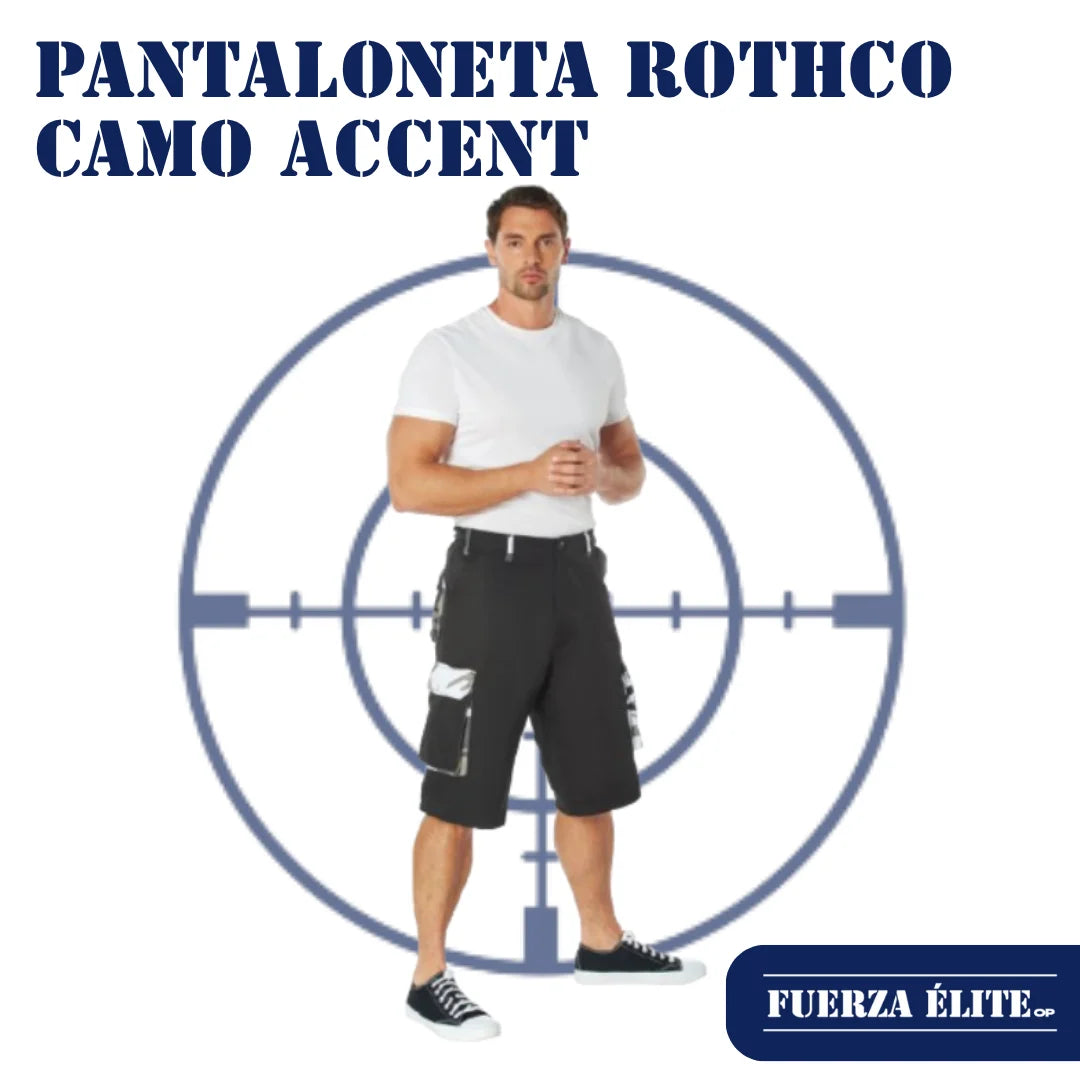 PANTALONETA ROTHCO CAMO ACCENT BLACK / CAMO REF 7795