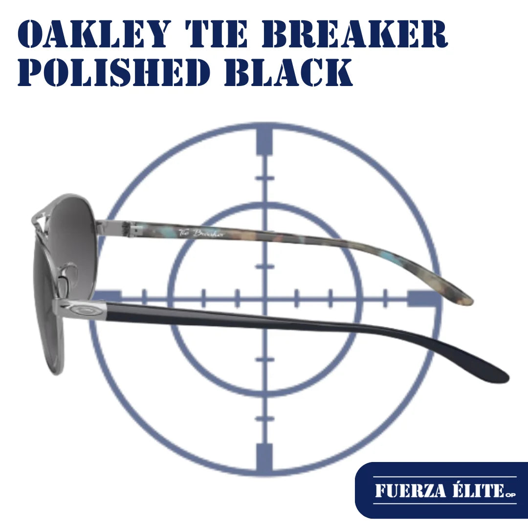 GAFAS OAKLEY TIE BREAKER POLISHED BLACK / GREY REF OO4108