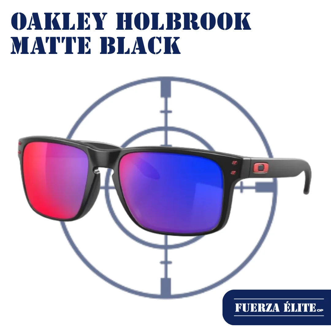 GAFAS OAKLEY HOLBROOK MATTE BLACK/+RED IRIDIUM OO9102-36