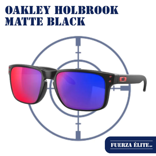 GAFAS OAKLEY HOLBROOK MATTE BLACK/+RED IRIDIUM OO9102-36