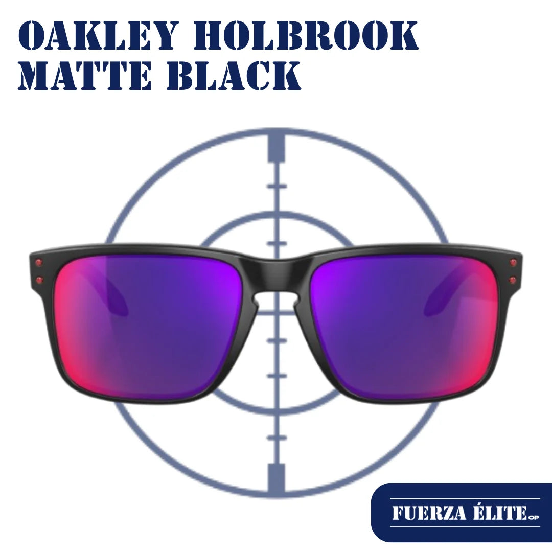 GAFAS OAKLEY HOLBROOK MATTE BLACK/+RED IRIDIUM OO9102-36