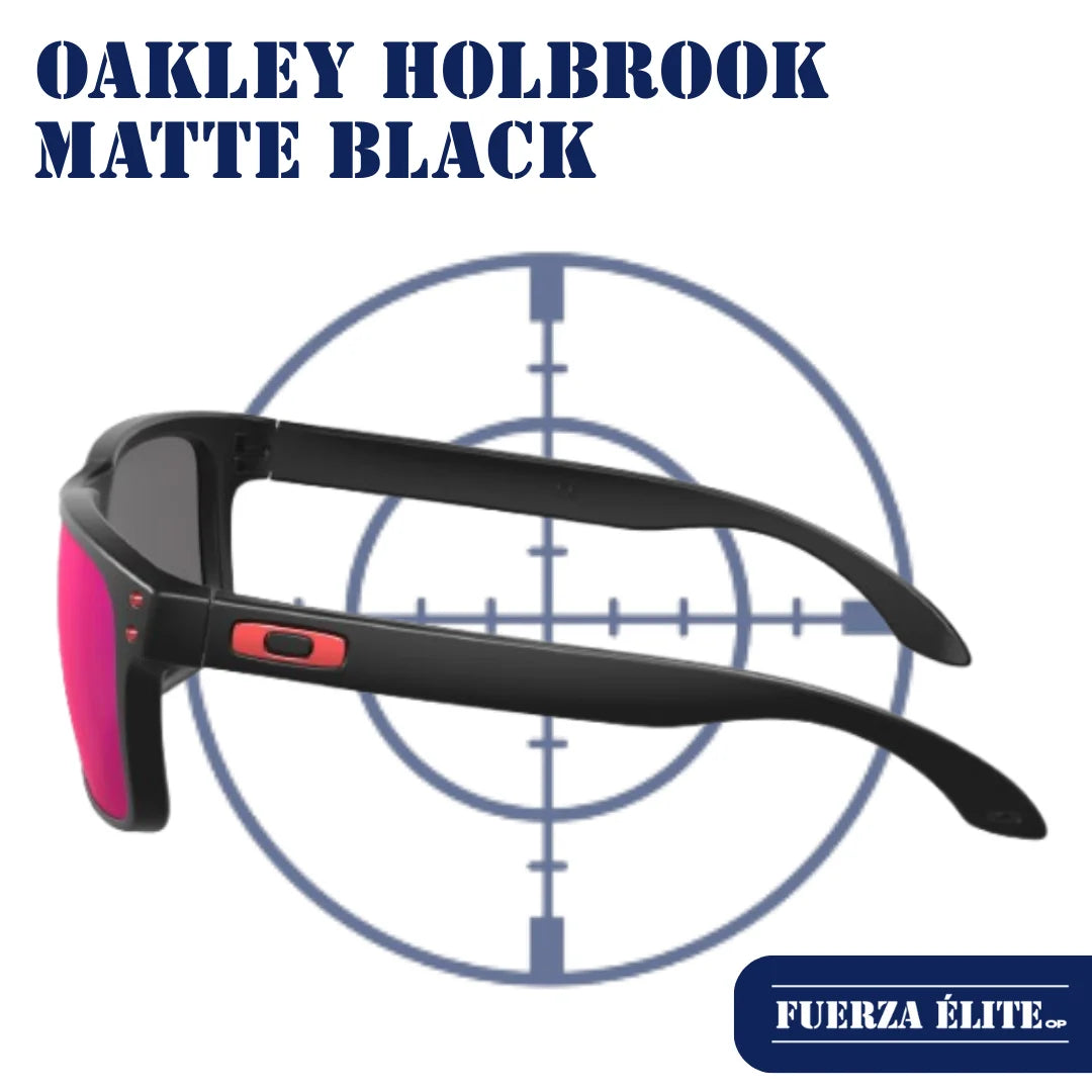 GAFAS OAKLEY HOLBROOK MATTE BLACK/+RED IRIDIUM OO9102-36
