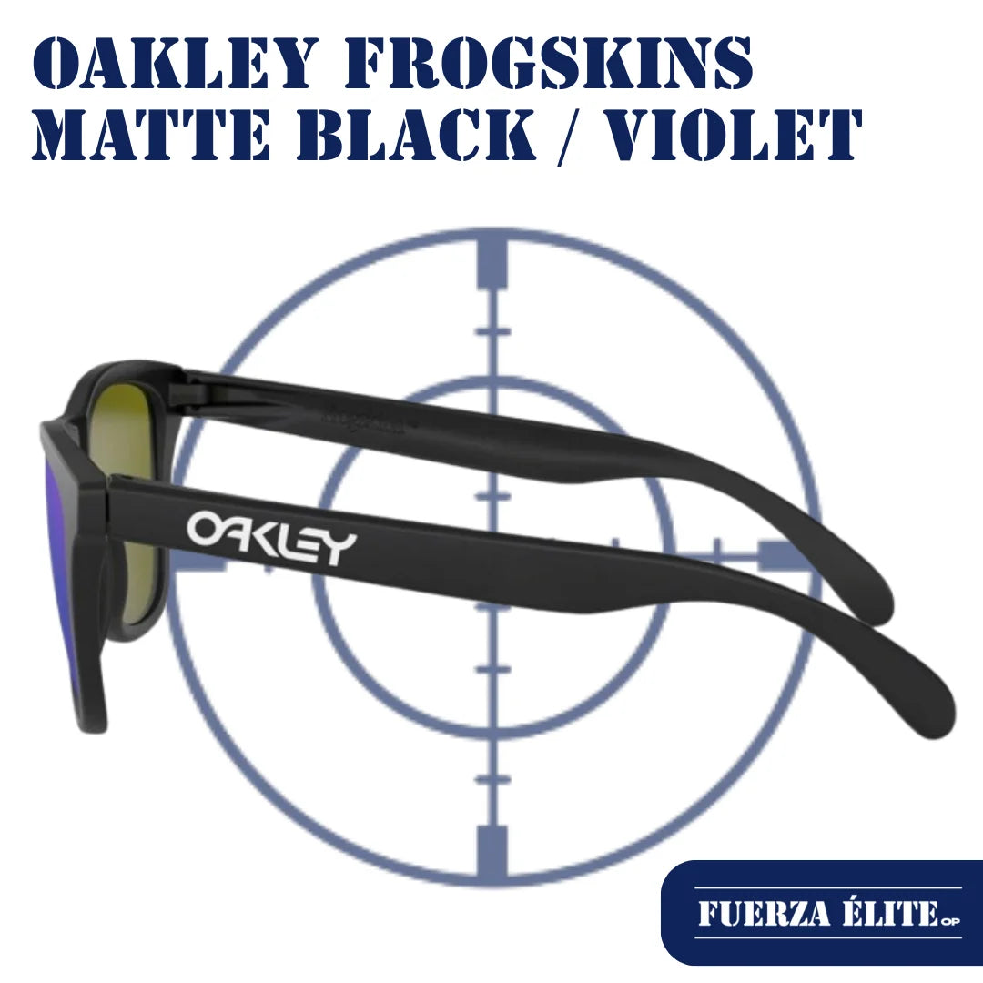 GAFAS OAKLEY FROGSKINS MATTE BLACK / VIOLET IRIDIUM REF 24-298