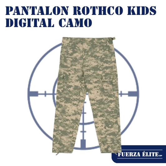 PANTALON ROTHCO KIDS DIGITAL CAMO BDU ACU DIGITAL CAMO REF 66110