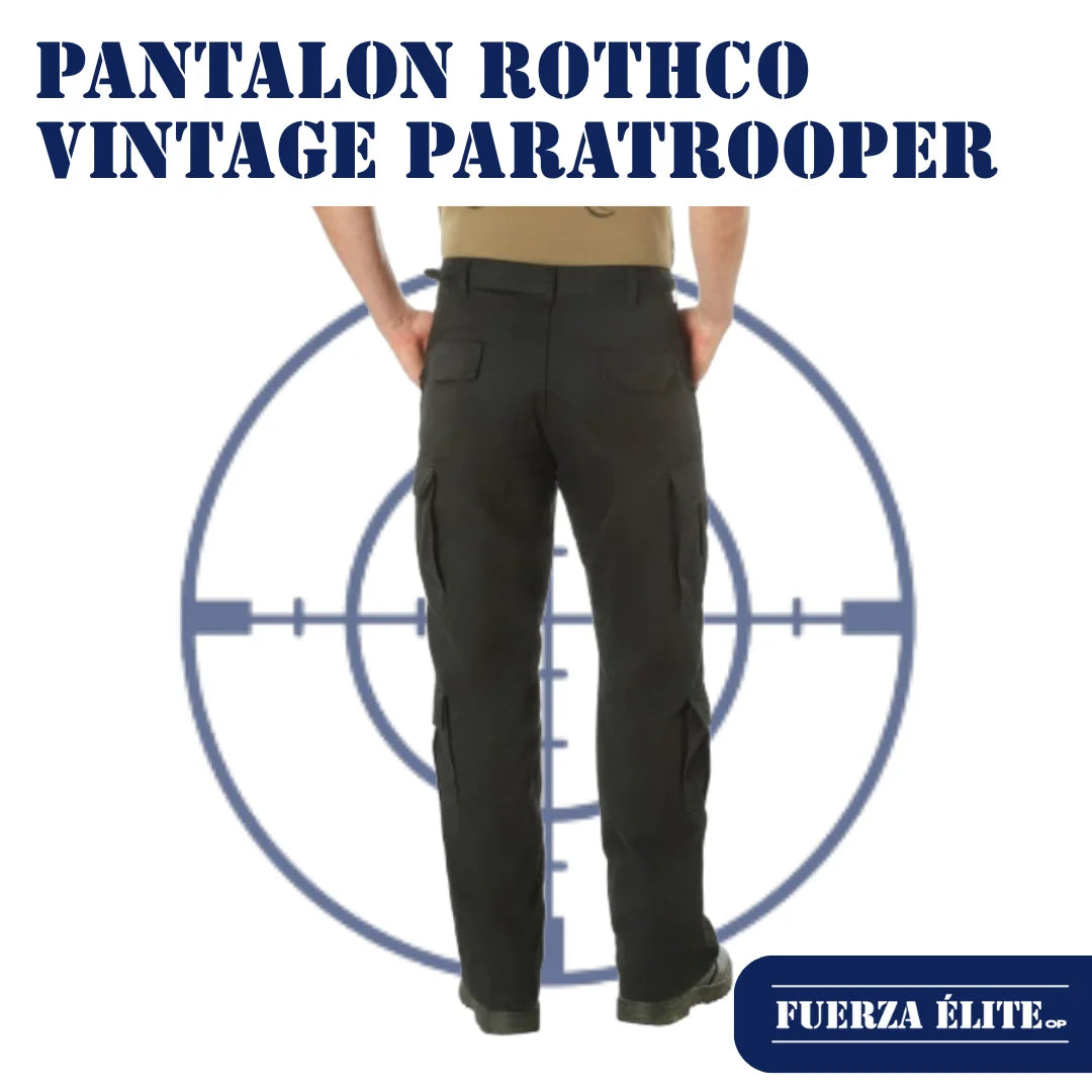 PANTALON ROTHCO VINTAGE PARATROOPER BLACK REF 2986