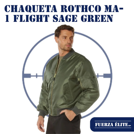 CHAQUETA ROTHCO MA-1 FLIGHT SAGE GREEN REF 7323