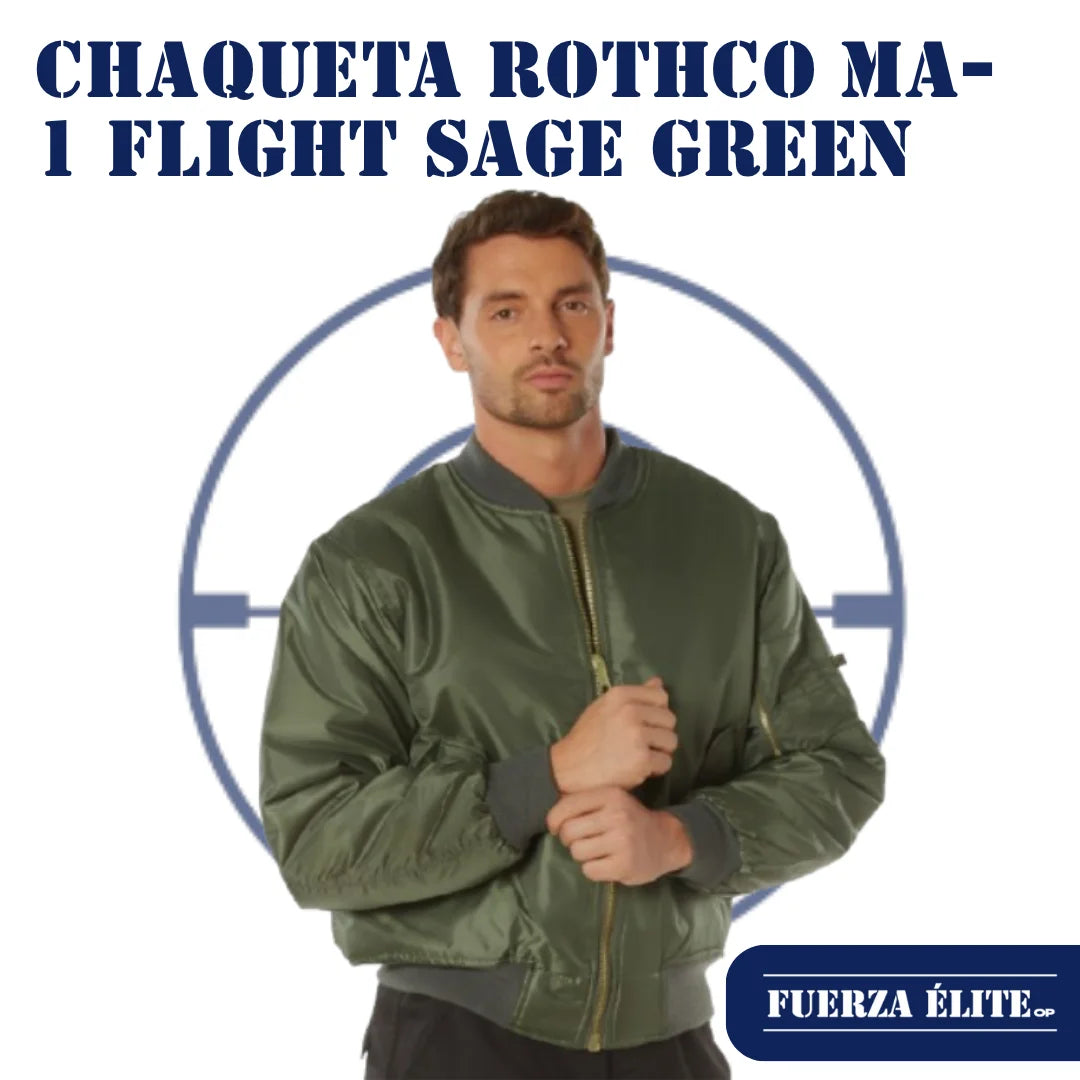 CHAQUETA ROTHCO MA-1 FLIGHT SAGE GREEN REF 7323