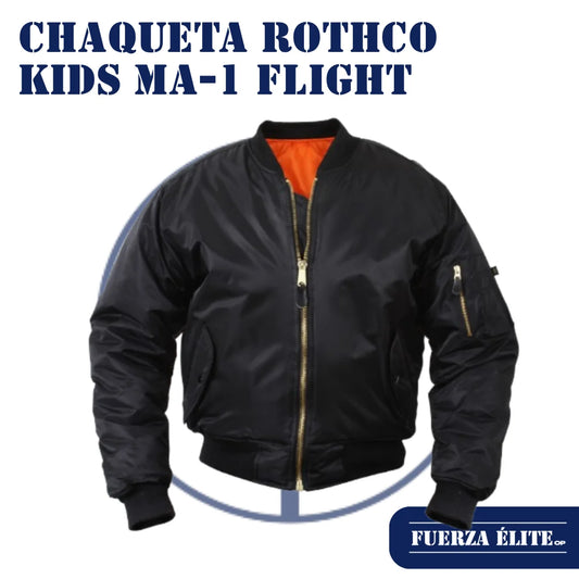 CHAQUETA ROTHCO KIDS MA-1 FLIGHT BLACK REF 7311