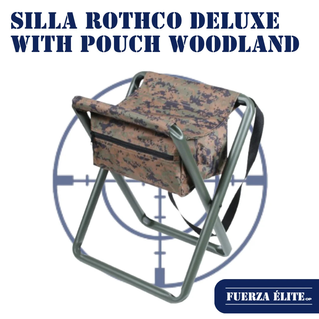 SILLA ROTHCO DELUXE WITH POUCH WOODLAND DIGITAL CAMO REF 4556