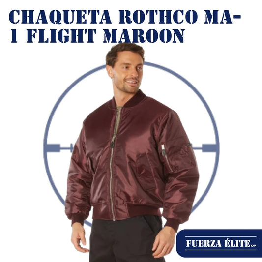 CHAQUETA ROTHCO MA-1 FLIGHT MAROON REF 7327