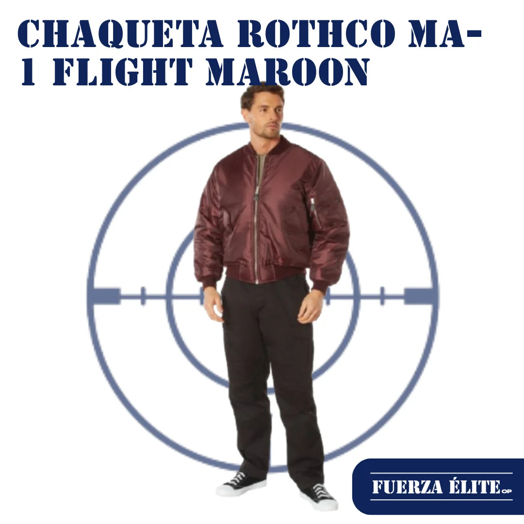 CHAQUETA ROTHCO MA-1 FLIGHT MAROON REF 7327