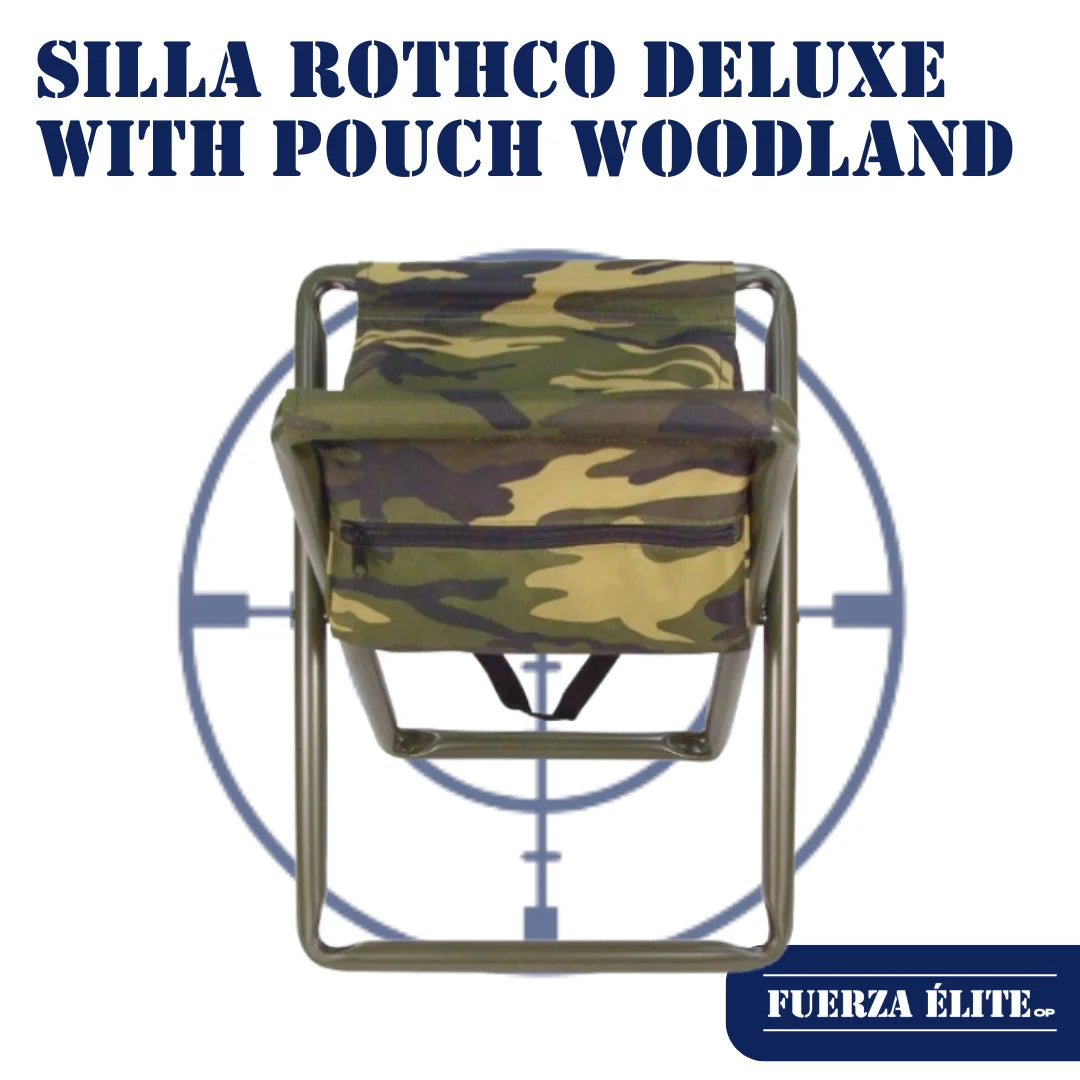 SILLA ROTHCO DELUXE WITH POUCH WOODLAND CAMO REF 4576