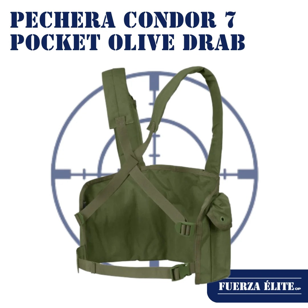 PECHERA CONDOR 7 POCKET OLIVE DRAB REF CR-001