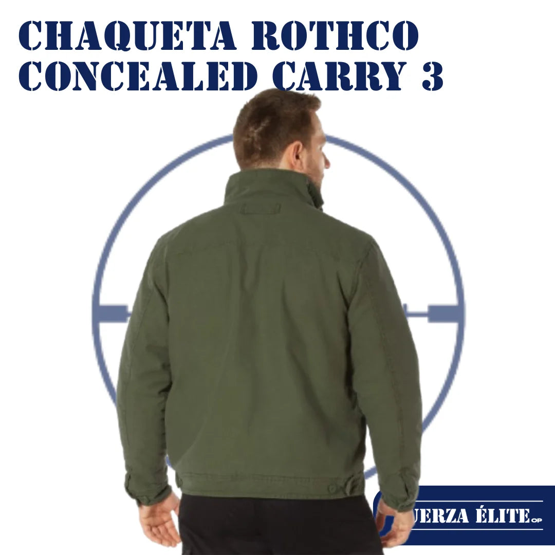 CHAQUETA ROTHCO CONCEALED CARRY 3 SEASON OLIVE DRAB REF 53385