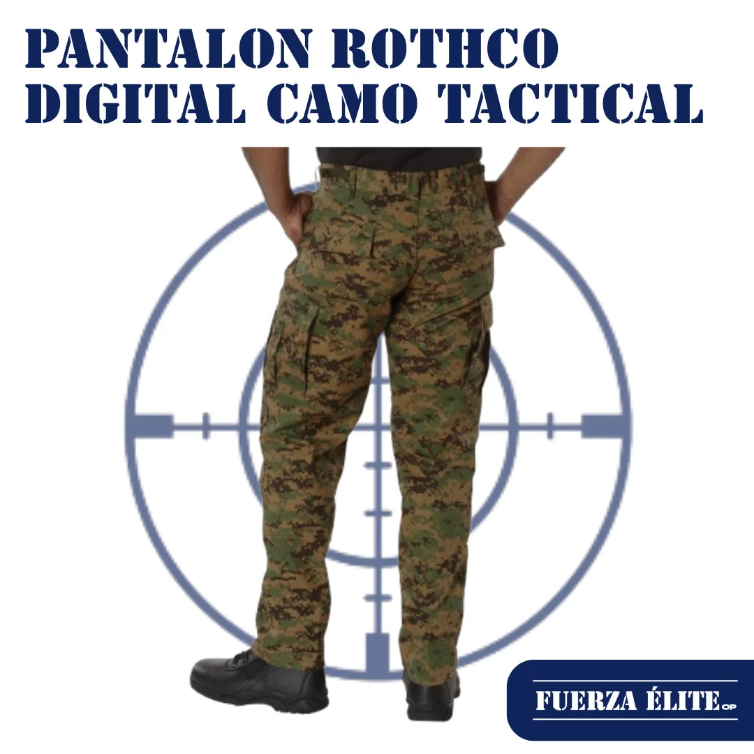 PANTALON ROTHCO DIGITAL CAMO TACTICAL BDU WOODLAND DIGITAL CAMO REF 8675