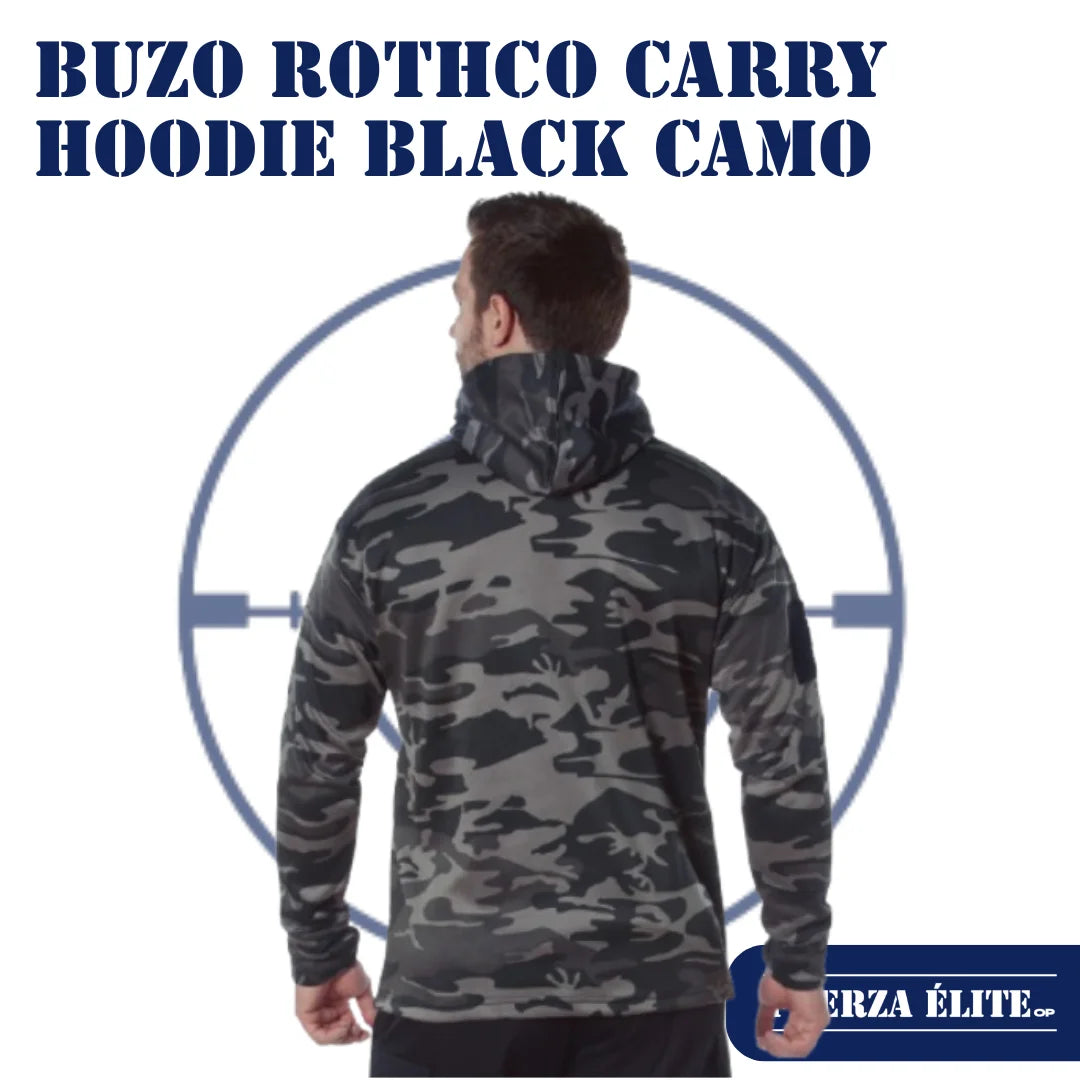 BUZO ROTHCO CONCEALED CARRY HOODIE BLACK CAMO REF 6135