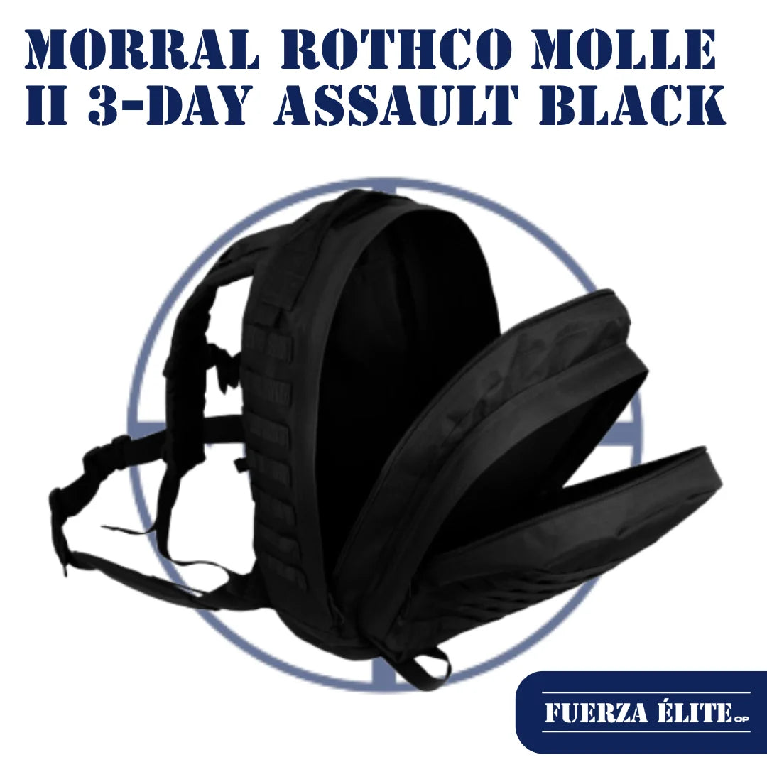 MORRAL ROTHCO MOLLE II 3-DAY ASSAULT BLACK REF 40139