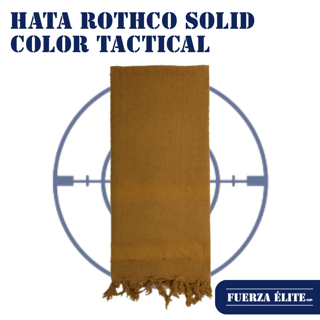 HATA ROTHCO SOLID COLOR TACTICAL DESERT KEFFIYEH COYOTE BROWN REF 8637