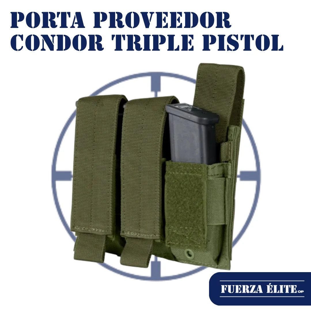 PORTA PROVEEDOR CONDOR TRIPLE PISTOL OLIVE DRAB REF MA52-001