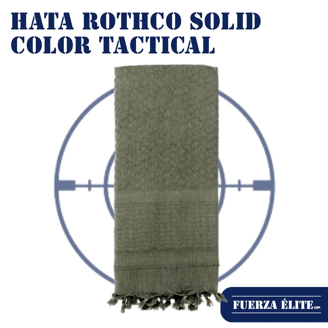 HATA ROTHCO SOLID COLOR TACTICAL DESERT KEFFIYEH FOLIAGE GREEN REF 8637