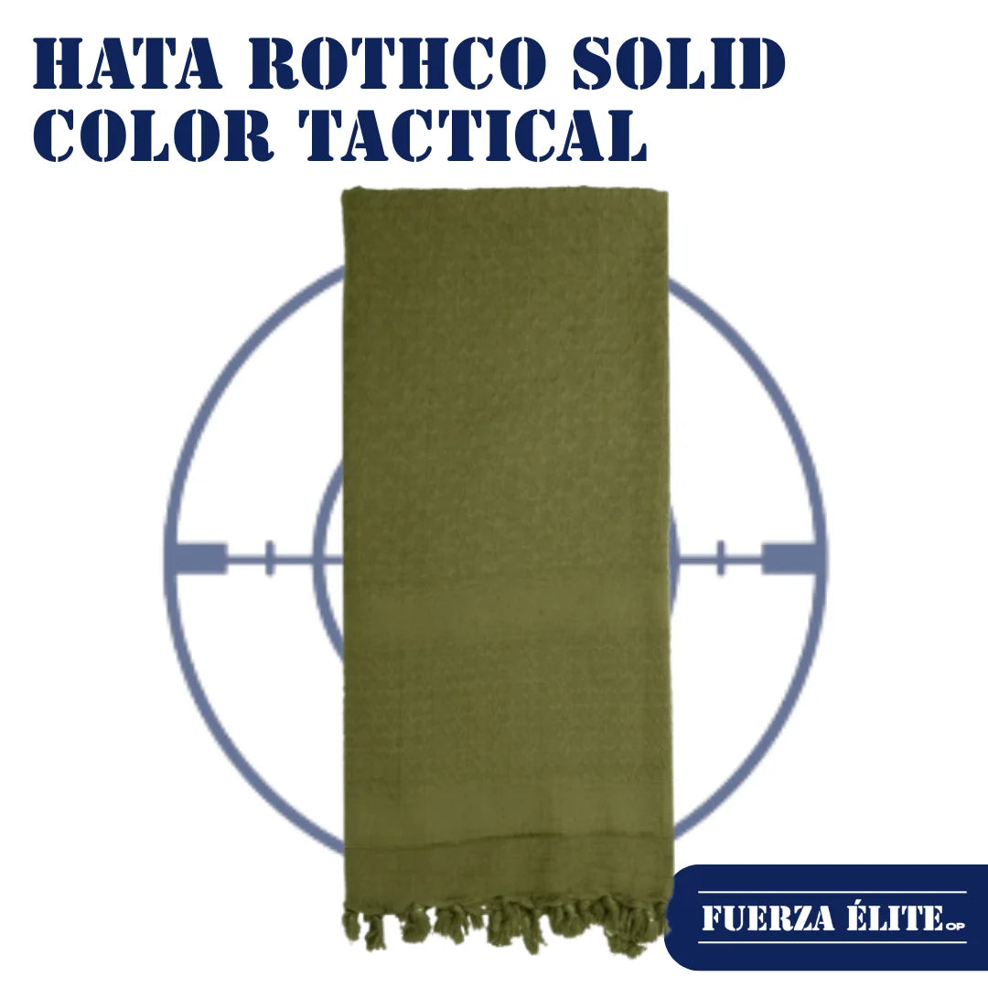 HATA ROTHCO SOLID COLOR TACTICAL DESERT KEFFIYEH OLIVE DRAB REF 8637