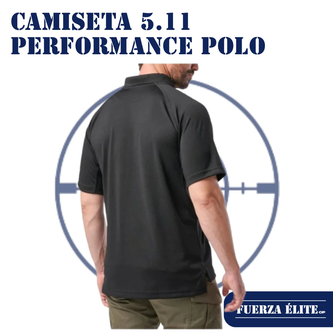 CAMISETA 5.11 PERFORMANCE SHORT SLEEVE POLO BLACK REF 71049-019