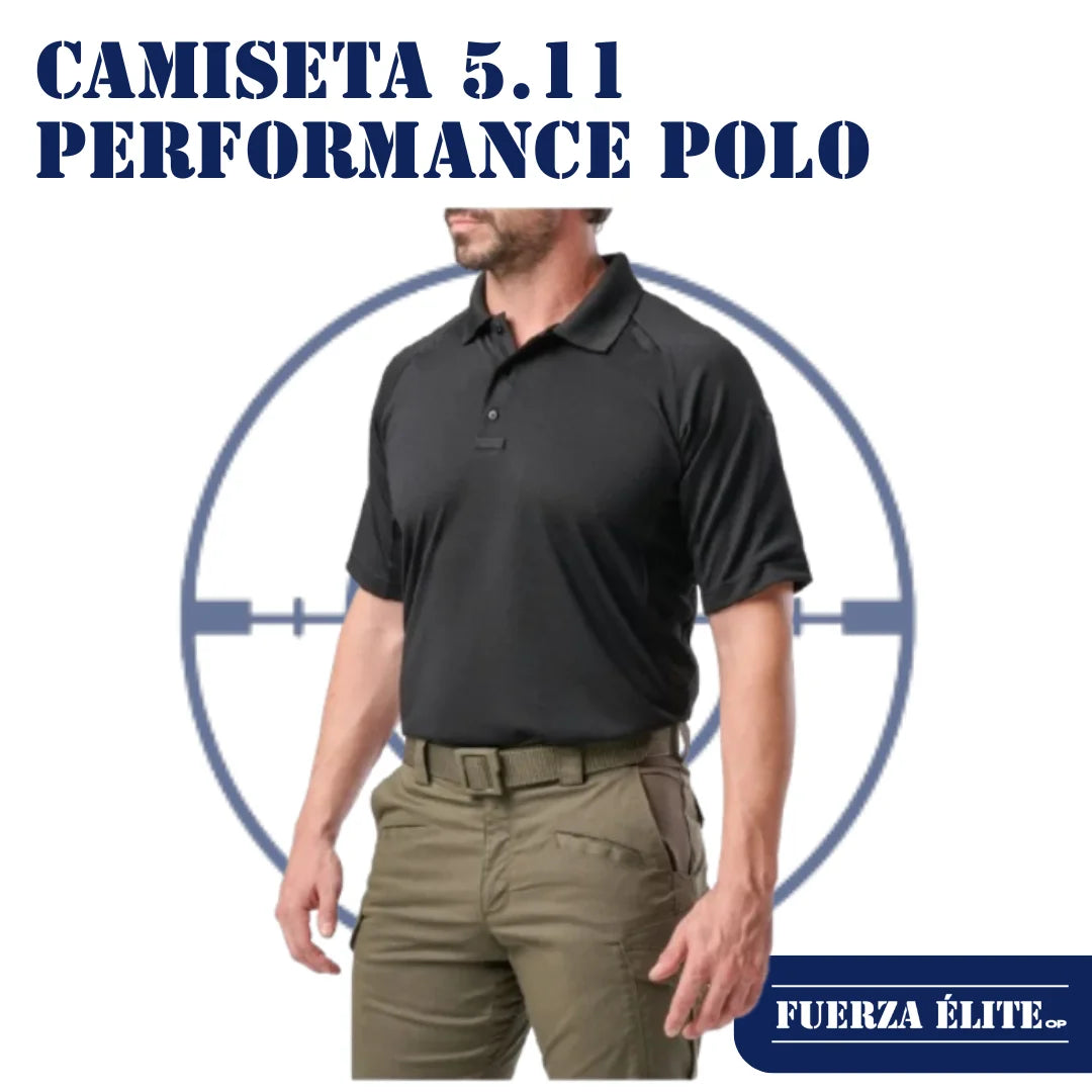 CAMISETA 5.11 PERFORMANCE SHORT SLEEVE POLO BLACK REF 71049-019