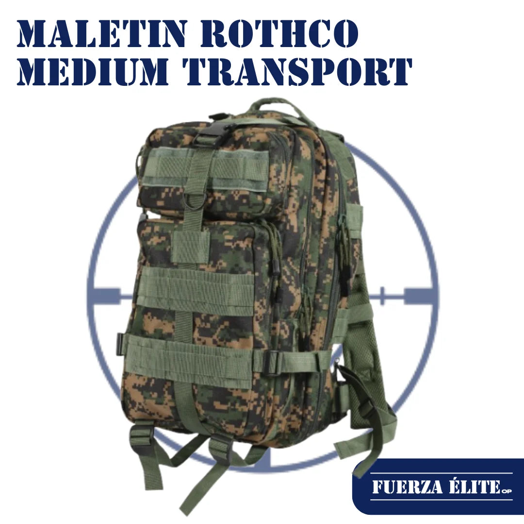 MORRAL ROTHCO MEDIUM TRANSPORT WOODLAND DIGITAL CAMO REF 2559