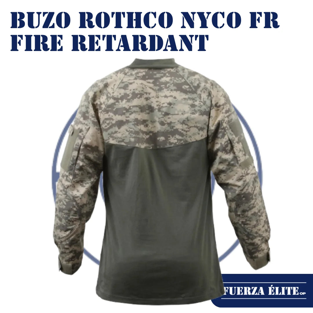 BUZO ROTHCO MILITARY NYCO FR FIRE RETARDANT COMBAT ACU DIGITAL CAMO REF 90000