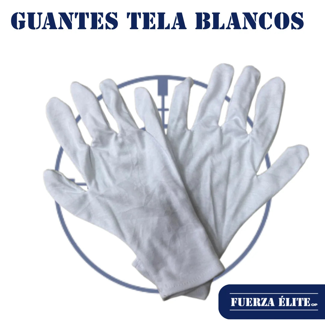GUANTES TELA BLANCO