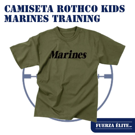 CAMISETA ROTHCO KIDS MARINES PHYSICAL TRAINING OLIVE DRAB REF 66157