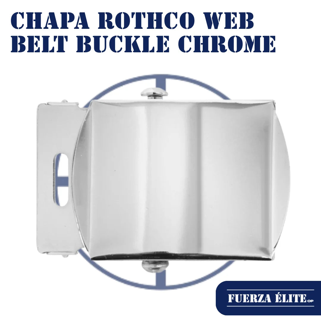 CHAPA ROTHCO WEB BELT BUCKLE - CHROME PLATED 4401