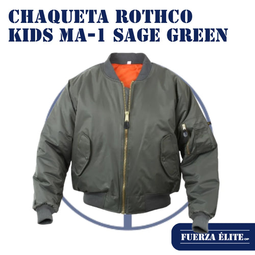 CHAQUETA ROTHCO KIDS MA-1 FLIGHT SAGE GREEN REF 7310