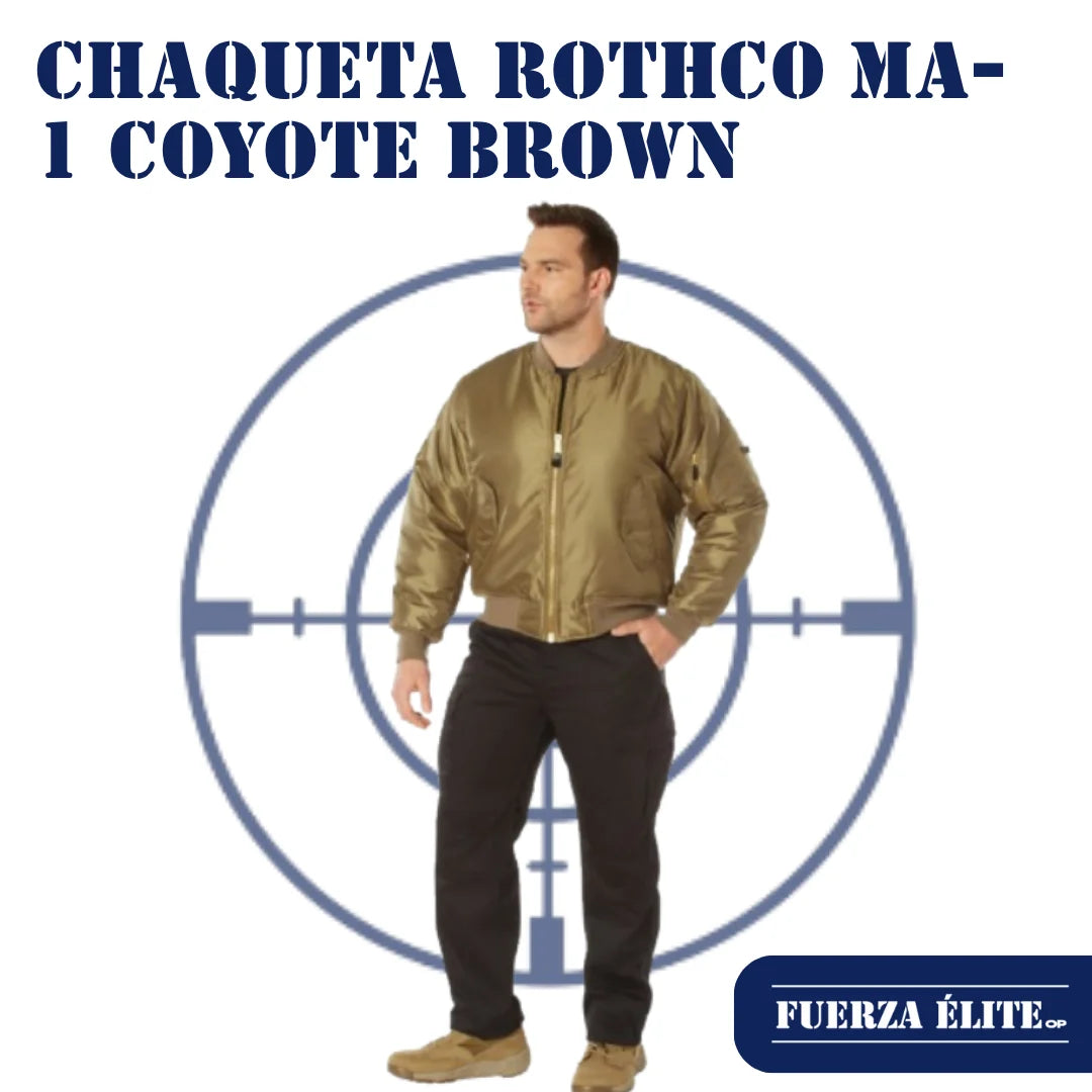 CHAQUETA ROTHCO MA-1 FLIGHT COYOTE BROWN REF 7544