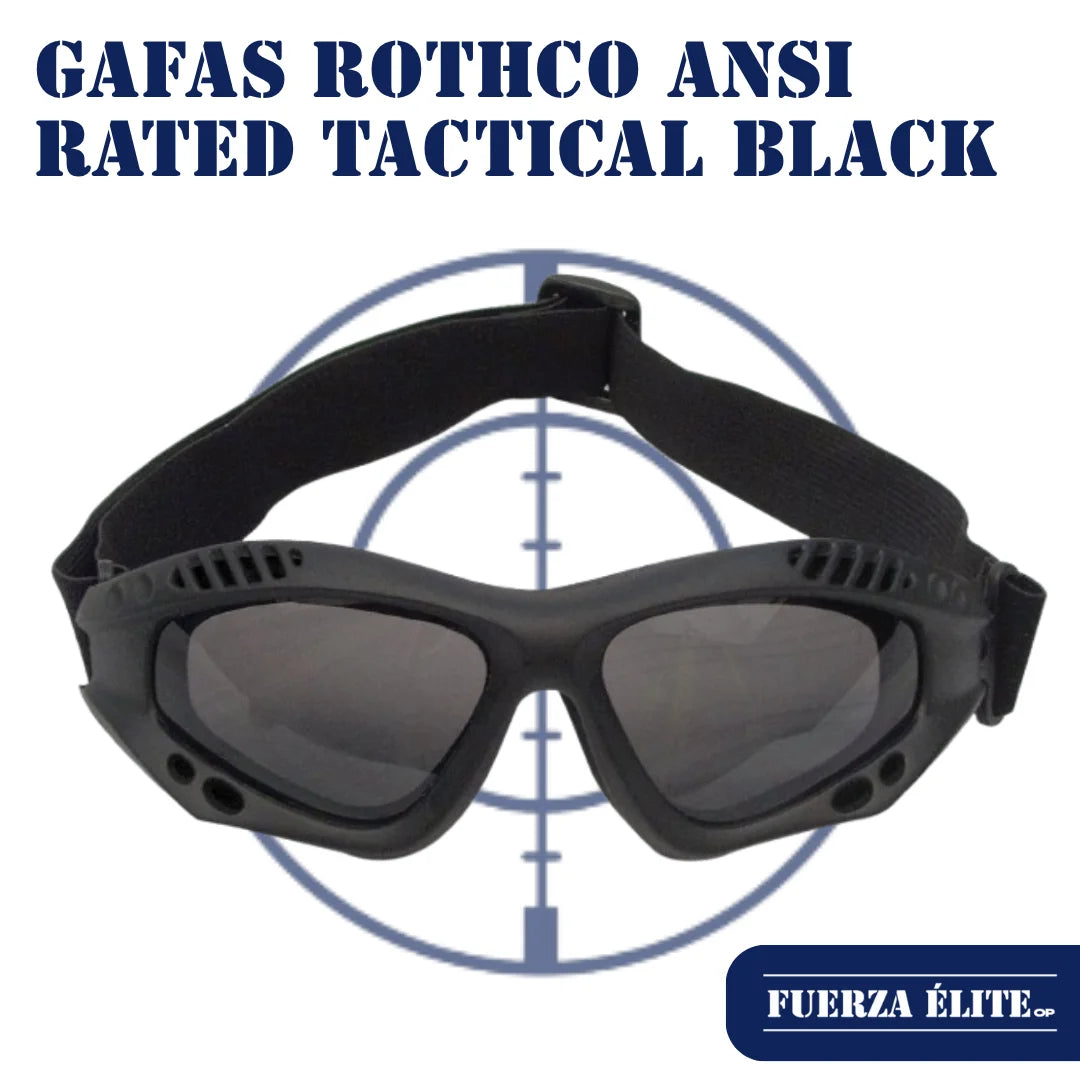 GAFAS ROTHCO ANSI RATED TACTICAL BLACK / SMOKE REF 11377