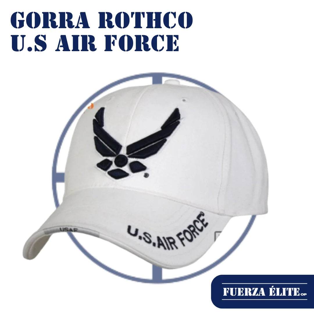 GORRA ROTHCO DELUXE U.S AIR FORCE WING LOW PROFILE INSIGNIA WHITE REF 9154