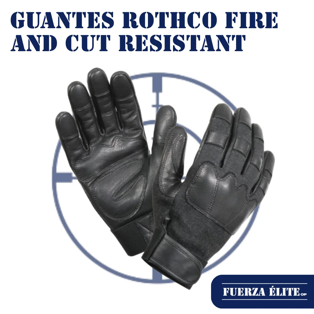 GUANTES ROTHCO FIRE AND CUT RESISTANT TACTICAL BLACK REF 3483