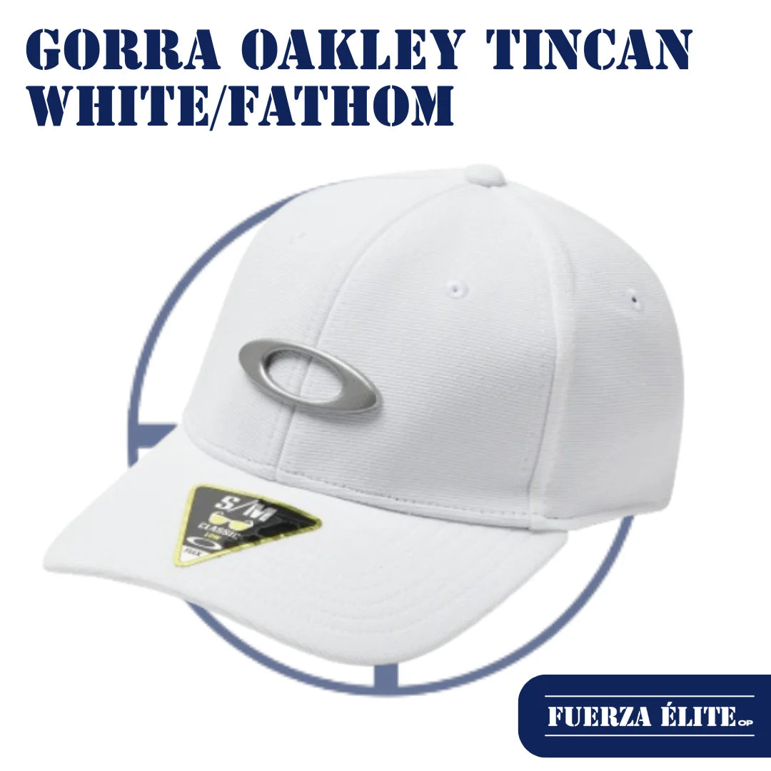 GORRA OAKLEY TINCAN WHITE/FATHOM 911545-9Q3