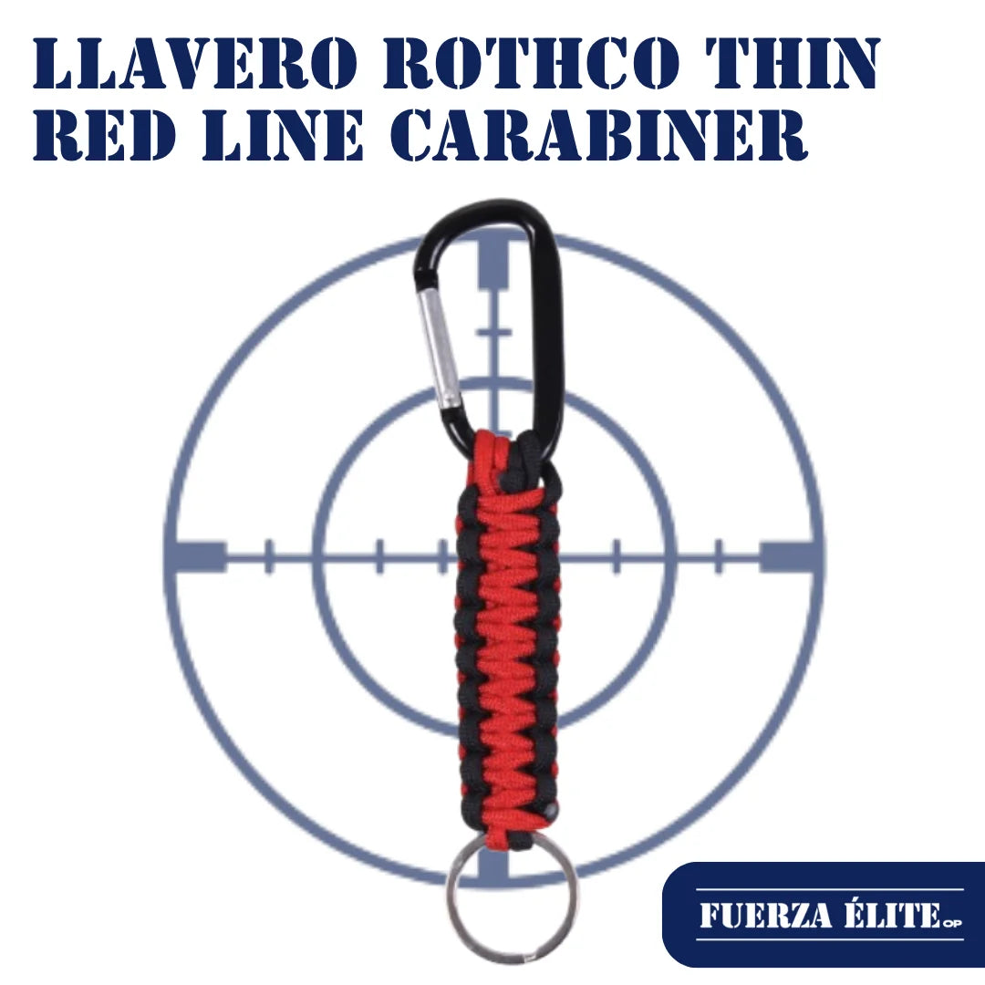 LLAVERO ROTHCO THIN RED LINE CARABINER REF 9804