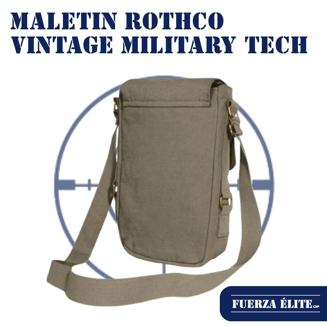 MALETIN ROTHCO VINTAGE CANVAS MILITARY TECH OLIVE DRAB REF 5795