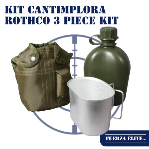 KIT CANTIMPLORA ROTHCO 3 PIECE KIT WITH COVER AND ALUMINIUM CUP REF 1140
