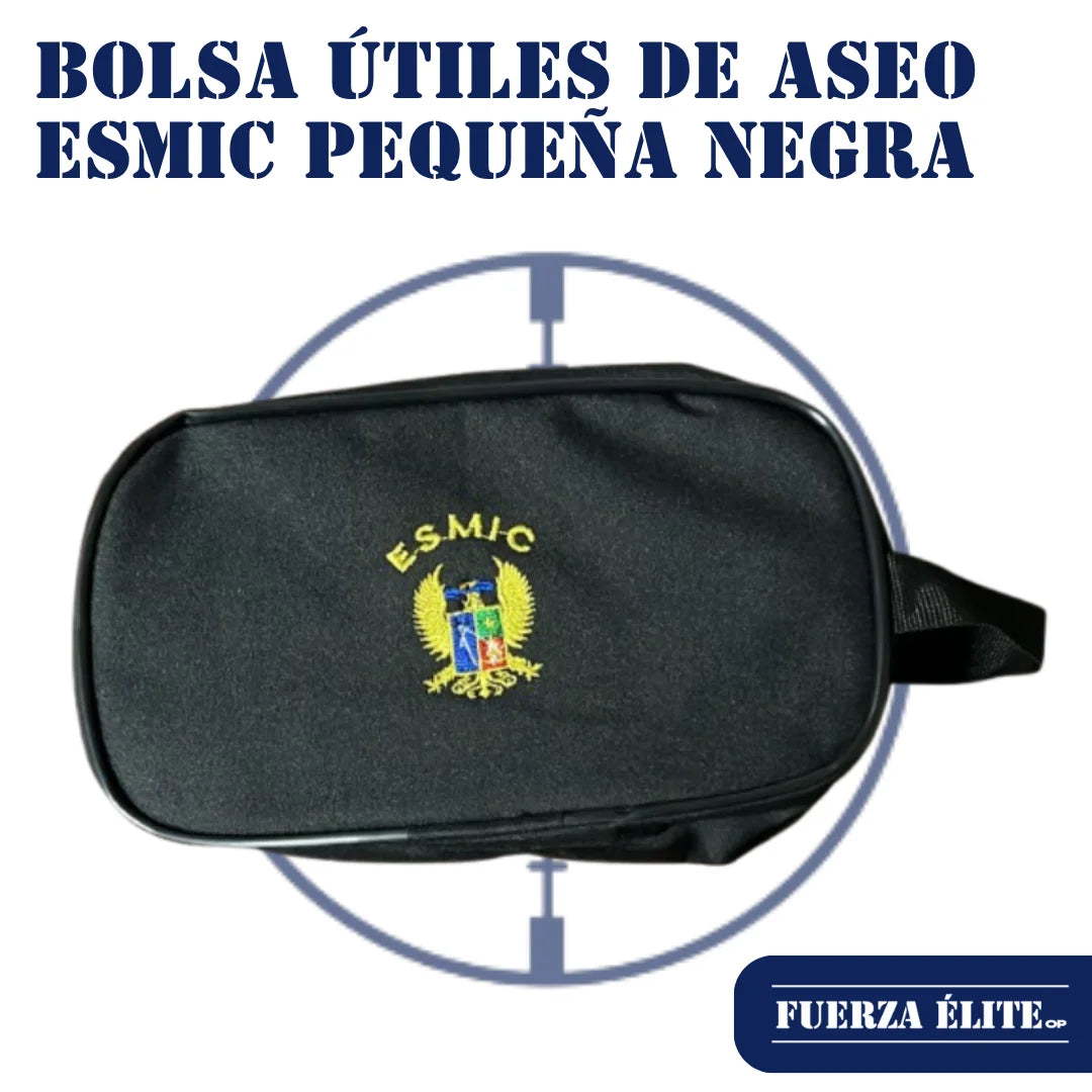 BOLSA UTILES DE ASEO ESMIC PEQUENA NEGRA