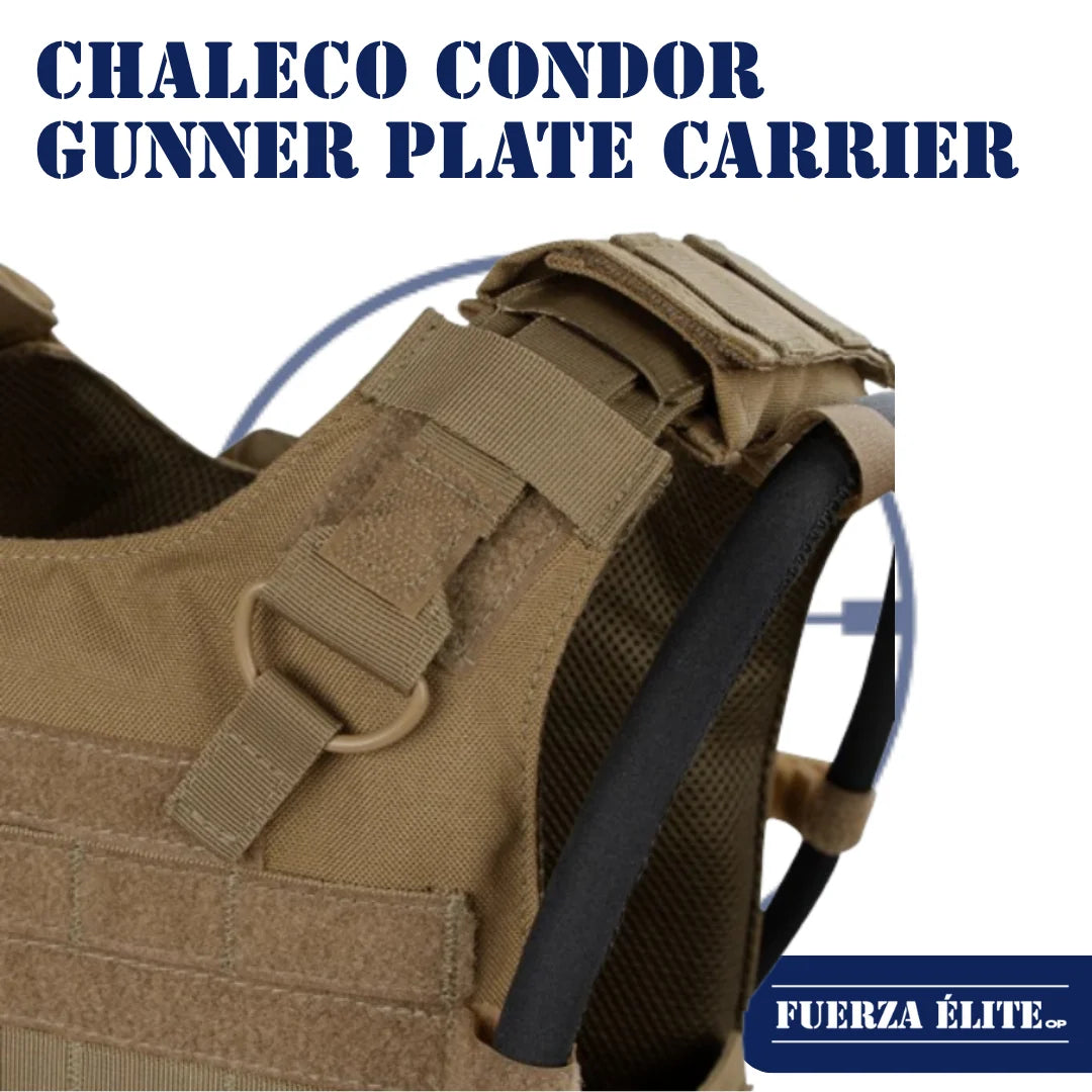 CHALECO CONDOR GUNNER PLATE CARRIER COYOTE BROWN REF 201039-498