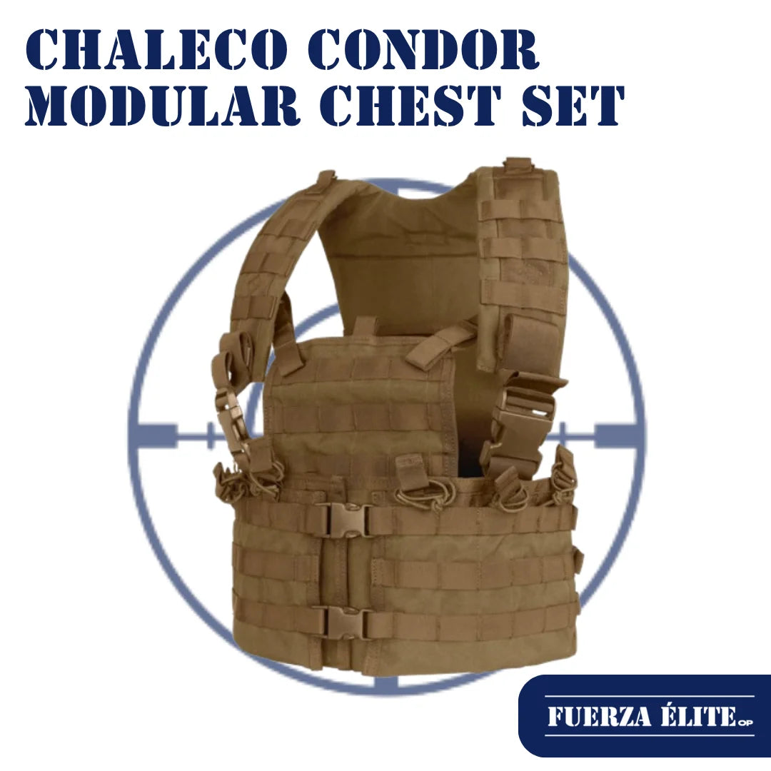CHALECO CONDOR MODULAR CHEST SET COYOTE BROWN REF CS-498
