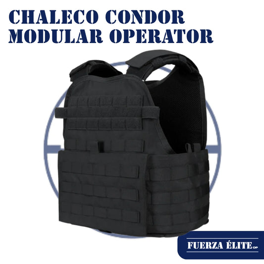 CHALECO CONDOR MODULAR OPERATOR PLATE CARRIER GEN II BLACK REF MOPC-002