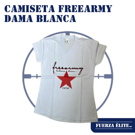 CAMISETA FREEARMY MUJER BLANCA