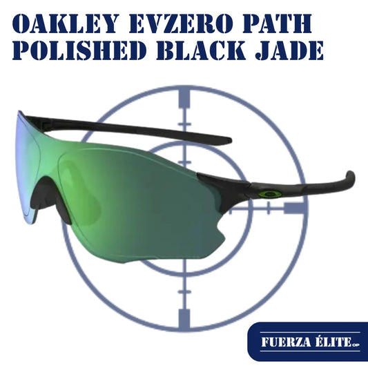 GAFAS OAKLEY EVZERO PATH POLISHED BLACK / JADE IRIDIUM POLARIZED REF OO9308-08