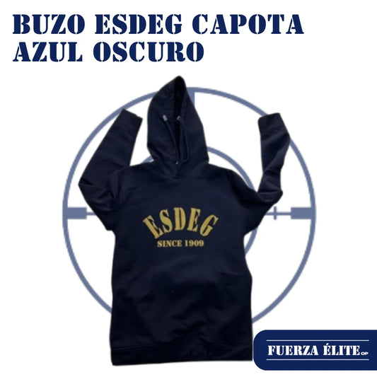 BUZO ESDEG CAPOTA AZUL OSCURO
